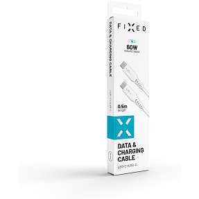 Fixed FIXDLS-CC05-WH USB-C til USB-C kabel - hvid