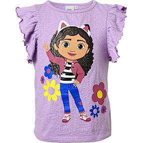 Gabbys Dukkehus T-shirt str. 98/104 - lilla