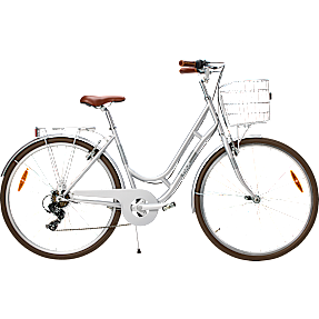 PUCH Old style damecykel 7 gear 28" - Sølv