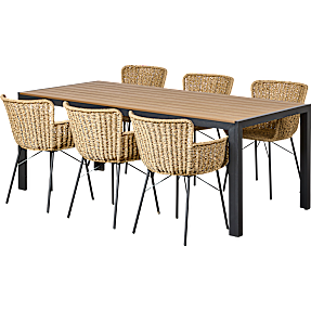 Carlton havebord med 6 havestole