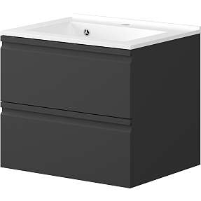 Sydney badmøbel med vask  - mat sort