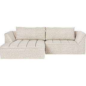 Evie sofa med venstrevendt chaiselong - beige
