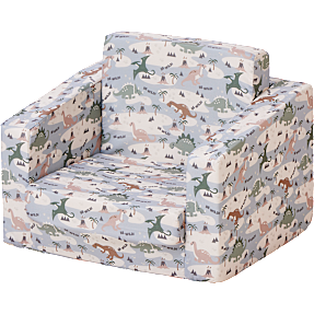 Børnefoldestol med dinosaur motiver - multifarvet