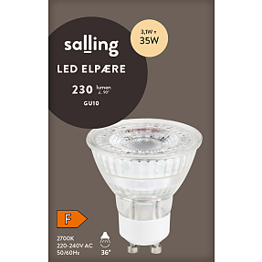 Salling LED spotpære 3,1W - varmt hvidt lys