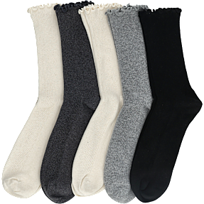 VRS dame 5-pak strømper str. 35/38 - grå