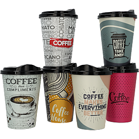 Kaffekop - 500 ml - flere varianter - assorteret