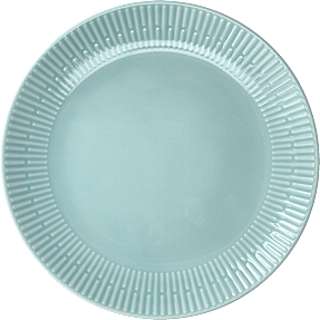 Relief frokosttallerken - lysegrøn (Ø: 22 cm)