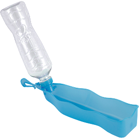 2-i-1 hundeskål 0,5 liter - blå