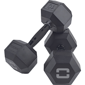 Toorx Hexagon gummi håndvægt 40 kg
