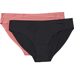 VRS dame 2-pak tai trusser str. S - sort/pink