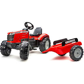 Falk Toys Massey Ferguson traktor med vogn