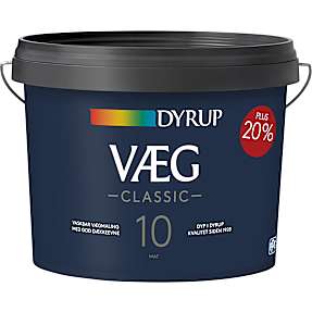Dyrup vægmaling classic 10,8 liter - hvid
