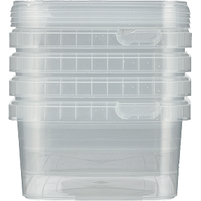 Condibøtter m/låg - 4-pak (1200ml)