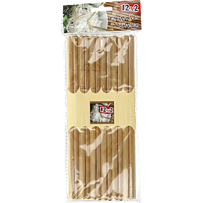 Spisepinde m. 12 par pr. pakke - flere varianter - assorteret