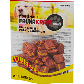 Godbidder m. and og sød kartoffel