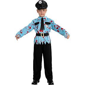 Halloween zombie politi kostume str. 116