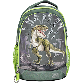 Dino World skoletaske med refleks - T-Rex