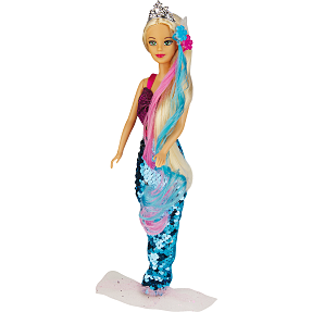 Fantasy world paillet havfrue dukke