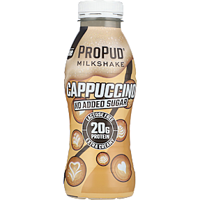 Proteinmilkshake m. cappuccinosmag u. tilsat sukker laktosefri