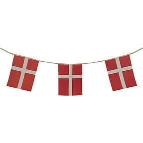 Salling flagguirlande 2,5 meter - Dannebrog