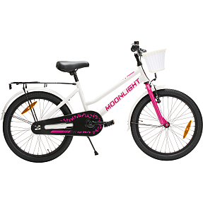 PUCH Moonlight børnecykel 20" 2026 - hvid/pink