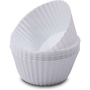 Salling Bagegrej muffinforme i silikone - hvid
