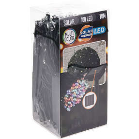 Henriette solcelle lyskæde - multifarvet