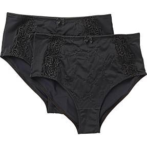 VRS dame 2-pak maxi trusser str. S - sort