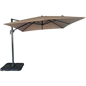 Milo hængeparasol inkl. fod - beige