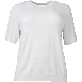 VRS dame strik T-shirt str. 48 - hvid