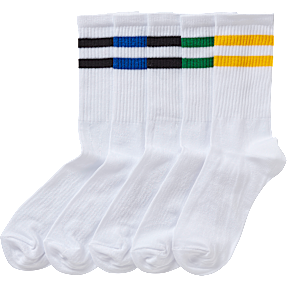 VRS herre 5-pak strømper str. 39/42 - hvid