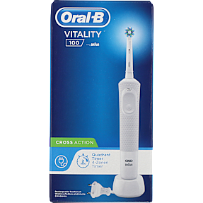 Oral-B Vitality 100 Cross Action elektrisk tandbørste - hvid