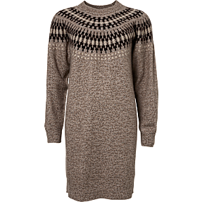 VRS dame strikkjole str. M - brun