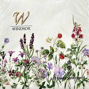 Windsor mønstrede servietter 33x33 cm 20-pak