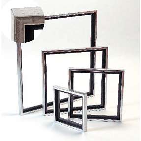 Svæveramme træ antik-silverlook 60 X 60 cm