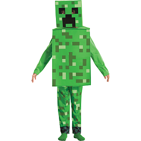 Minecraft Creeper kostume - str. 134-146 cm