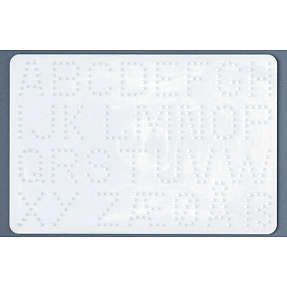 Hama stiftplade - bogstaver