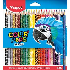 Maped Color'Peps Animals farveblyanter - 24 stk.