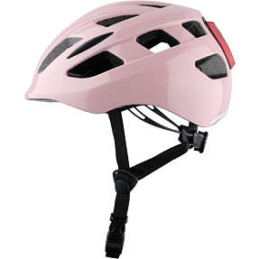 SCO Premium cykelhjelm med lys - rosa