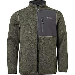 Performance Nation herre fleece jakke str. L - mørkegrøn