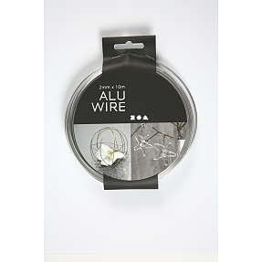 Bonzaitråd rund - sølvfarvet