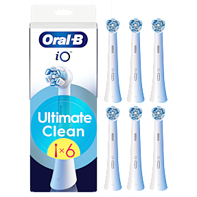 Oral-B iO Ultimate Clean tandbørstehoveder 6-pak - hvid