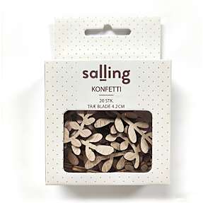 Konfetti træblade 20 stk