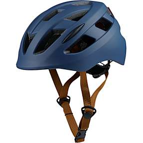 SCO Premium cykelhjelm til børn med lys - blå