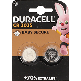 Duracell knapcelle CR2025 batterier 2-pak