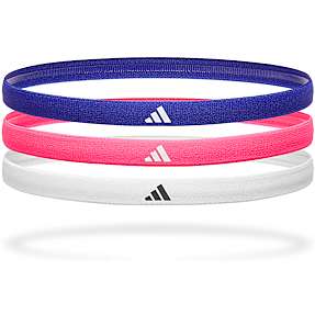 Adidas hårbånd 3-pak - hvid, pink og blå