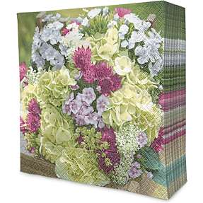 Mønstrede servietter 33x33 cm 20-pak