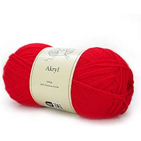 Salling akrylgarn - rød 4738