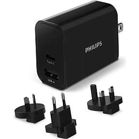 Philips rejse-hurtigoplader 30W - sort