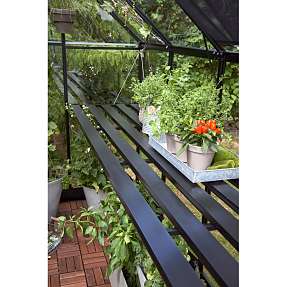 Halls Qube 610 integreret drivhusbord - sort